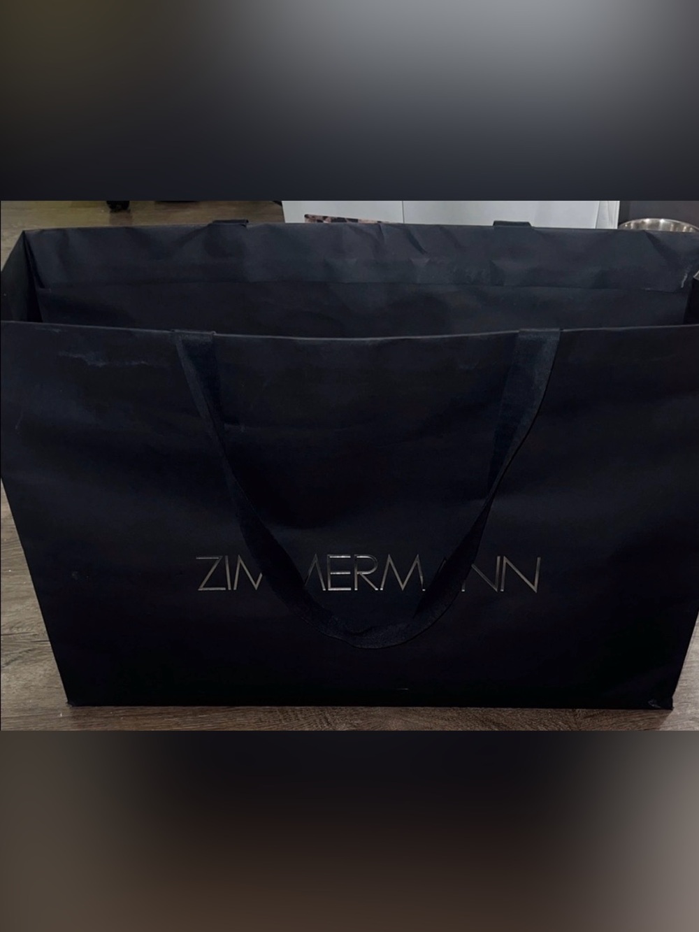 Zimmermann Elegant Black Shopping Bag